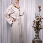 Embroidered Abaya with Multi-Tone Thread Detailing